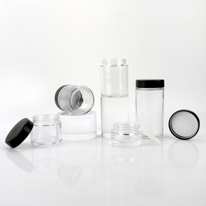 Custom <b>Clear</b> Glass Jars 4oz, 5oz, 6oz Cylinder packaging <b>Containers</b> brand logo printing - Product Image 6