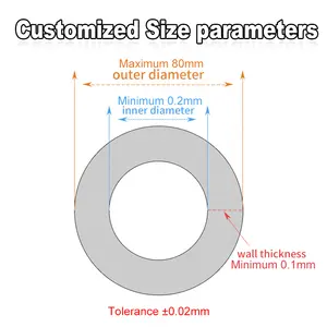 Soft Silicon Tubing Platinum Clear Colored Big Large Diameter Aquatics Silicone Rubber Tube Hose