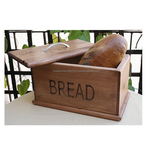 Wooden handmade bread box