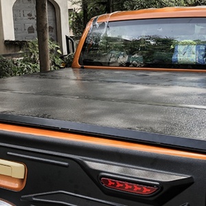 Factory High Quality Pickup Hard Retractable Truck <b>Bed</b> <b>Folding</b> Cover Aluminum Tonneau Hard Tri-<b>folding</b> Cover for D-max 2012-on - Product Image 2