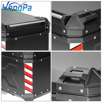 Bagages arrière de moto en aluminium étanche 65L grande capacité casque coffre moteur Top Case boîtes à outils