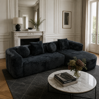 Modernes Italienisches Minimalistisches Cord-Ecksofa L-Form Chaiselongue-Set für Villa Wohnzimmer Hotelnutzung mit 5-Jahres-Garantie