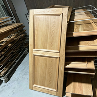 Panneau mural en bois massif personnalisable, panneau de porte d'armoire non peint, panneau de placage intérieur pour la décoration murale intérieure de villa