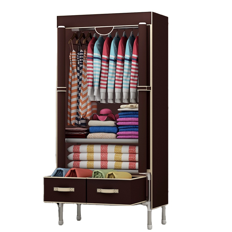 Домашний пластиковый органайзер для хранения, сверхпрочная вешалка для одежды, Тканевый шкаф, шкаф для гардероба