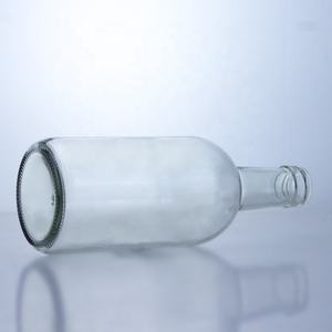 Bouteille en <span class=keywords><strong>verre</strong></span> ronde transparente de 250 ml, 350 ml, 450 ml pour rhum, gin, vodka, whisky, tequila, brandy – Meilleures ventes - Product Image 4