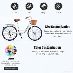 Vélo Urbain Utilitaire Personnalisé pour Femme, 26 Pouces, en Acier Carbone Soudé <span class=keywords><strong>TIG</strong></span>, Frein V, Style Vintage, Disponible en Stock – Fabrication OEM - Product Image 2