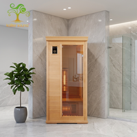 Ruang Sauna Inframerah Jauh Desain Cina Kayu Solid Hemlock Bersertifikasi CE/ROHS/ETL