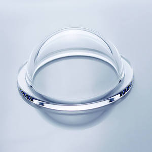 Dôme en verre de quartz de lentille optique directe d'usine d'optique avec la bride - Product Image 2