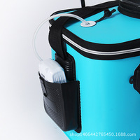 Seau de pêche en EVA pliable, portable, multifonctionnel, contenant pour appâts vivants, accessoires de pêche, matériel de pêche