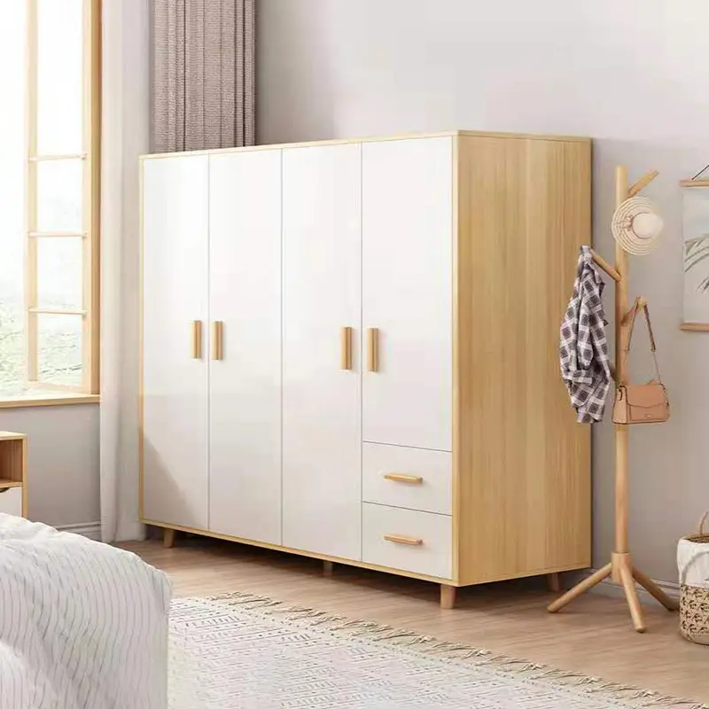 Home bedroom simple and modern small family wardrobe