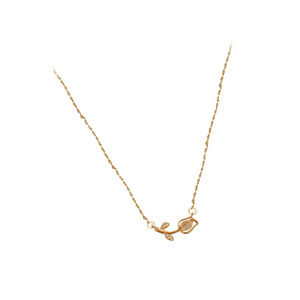 Zooying Nuovo Opale Clavicola Catena di Moda Del Fiore Del <span class=keywords><strong>Tulipano</strong></span> Semplice Flash Diamante Del Pendente Della <span class=keywords><strong>Collana</strong></span> - Product Image 4