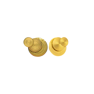 Boucles d'oreilles tendance en acier inoxydable 316L avec placage or PVD, durables et résistantes - Product Image 2