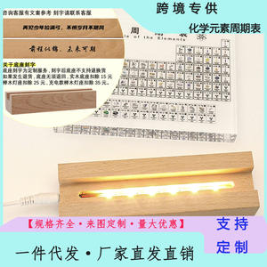 Tableau périodique des éléments, ornement de bureau en plastique transparent, cadeau d'étude de la chimie pour les étudiants, décoration scolaire - Product Image 5