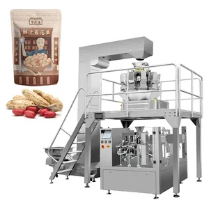 High Speed Automatic Doypack Weighing Packing Machine Granule Cashew Nuts Peanut Packaging Machine