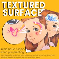 Planche d'entraînement réutilisable pour la peinture sur visage, modèle d'exercice de maquillage, feuille en plastique pour l'art facial, fonctionnalité réutilisable