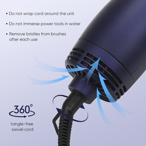 Sèche-<span class=keywords><strong>cheveux</strong></span> professionnel en une étape Styler 1200W <span class=keywords><strong>Brosse</strong></span> à air chaud portable en céramique avec peigne volumateur pour hôtels - Product Image 5