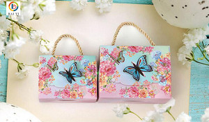 Butterfly Flowers Dessert Paper Candy Boxes Beautiful <strong>Wedding</strong> Decoration <strong>Gift</strong> <strong>Wrap</strong> Embossed for Marriage Special Occasions - Product Image 3