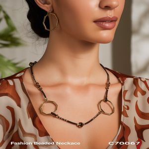 สร้อยคอประดับลูกปัดแฟชั่นรุ่นใหม่ "CL70067" - Product Image 3