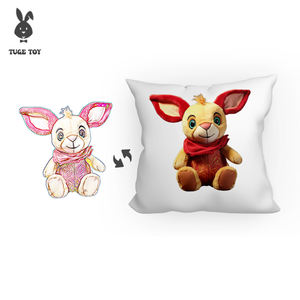 TUGE Fabricación Animal de dibujos animados Figura DE ACCIÓN Rizado Little Sheep Chick Rabbit Doll Algodón Felpa Relleno Regalo Malla Alivio del estrés - Product Image 5