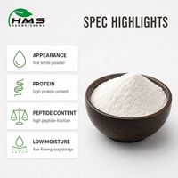 Poudre de peptides de soja hydrolysée à petit poids moléculaire, protéine végétalienne, collagène oligopeptidique pour boissons santé et cosmétiques