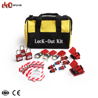 Kit de cadenas de sécurité isolés OSHA avec étiquette d'inspection pour la mise à l'épreuve des câbles industriels