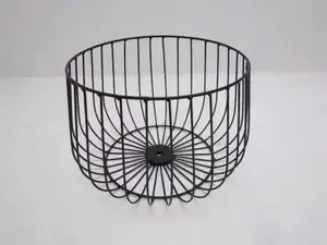 Cesta de alambre metálico de peso ligero de calidad superior HHO con asas Almacenamiento multifuncional para el hogar y la cocina - Product Image 2