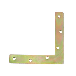 L-shaped <b>Angle</b> <b>Bracket</b> Carbon <b>Steel</b> Plated 90 Degree Furniture Connector Wardrobe Support - Product Image 1