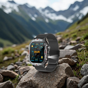 שעון ספורט חיצוני חכם עבור גברים מסך מגע ריבועי אנדרואיד עבור קצב לב שיחה ניטור ip65 ip65 עמיד למים - Product Image 3