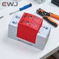 Parafoudre domestique basse tension SPD DC 500V 20KA~40KA, dispositif de protection T2 20KA SPD