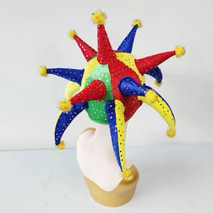 <span class=keywords><strong>Chapeau</strong></span> <span class=keywords><strong>de</strong></span> <span class=keywords><strong>bouffon</strong></span> coloré à cornes, drôle, pour carnaval, fête <span class=keywords><strong>de</strong></span> carnaval pour adultes - Product Image 2