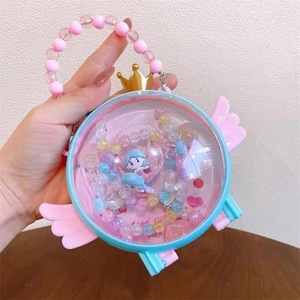MIO Mini Bolso de Mano con Forma de Ángel para Niñas Pequeñas, Juego de Pinzas para el Cabello con Dibujos Animados, Lazos para el Cabello, Collar de Cuentas de Moda para Niñas - Product Image 2