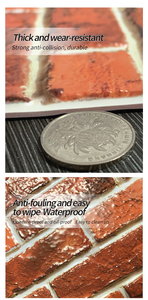 Panneaux de papier peint autocollants en <span class=keywords><strong>PVC</strong></span> 3D (<span class=keywords><strong>imitation</strong></span> de carreaux de pierre) pour la décoration intérieure - Product Image 4