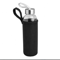 Bouteille de jus de fruits réutilisable pour enfants 300ml 420ml 500ml bouteille en verre de sport boisson bouteille d'eau avec couvercle en acier inoxydable
