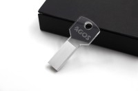 Popular promocional acrílico clave USB Flash Drive 1GB 2GB 4GB 8GB 16GB 32GB 64GB 128GB Memory Stick Pendrive Cle USB Thumb Drive