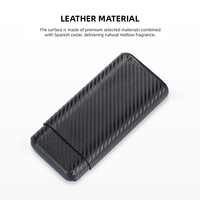 Étui à cigares en cuir de luxe de haute qualité et durable pour 3 cigares avec protection contre l'humidité, rangement portable
