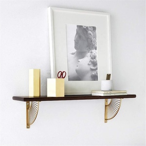 Industrial Decorative Right Angle L-Shaped <strong>Corner</strong> Brace <strong>Wall</strong> Mounted Black Iron Decorative <strong>Shelf</strong> Support - Product Image 4