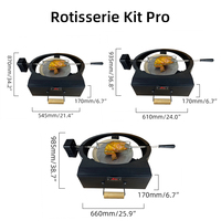 Kimstone Gegrilltes Hähnchen-Grillgerät Kombiniert mit Pizzatablett, 21,22,23,5,24,26,28 Multifunktionaler Grill