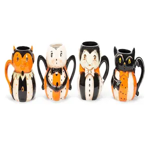 Nuit noire en céramique de peinture à la main tasse - Product Image 5