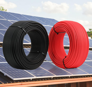 Câble solaire photovoltaïque H1Z2Z2-K 4mm² 6mm² 10mm² DC1500V-1800V pour système de panneaux solaires - Câble PV résistant aux UV - Product Image 1