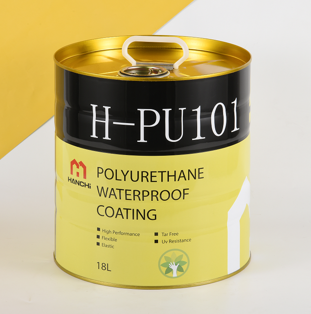 Hot-selling HANCHI PU101 Modern Black Polyurethane Moisture Cured Waterproofing Liquid Coatings 94% Solid Content for