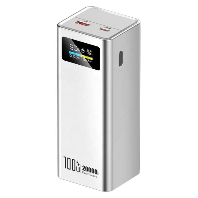 Portable Emergency 20000mah PD PowerBank Fast Charging 100w High Quality Top 10 Battery Rugged TFT Screen Cellphone Power Banks