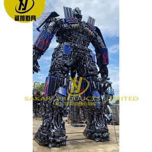 Resort Garden Tropical Robot géant en acier inoxydable <span class=keywords><strong>Optimus</strong></span> <span class=keywords><strong>Prime</strong></span> Sculpture en métal - Product Image 3