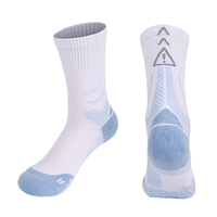 Chaussettes de sport personnalisées en maille respirante, anti-humidité, avec soutien de la voûte plantaire, amortissantes, antidérapantes, pour le basketball et la course à pied