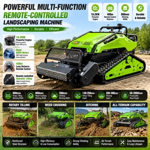 Free shipping 10.2KW EPA Engine Remote Control Lawn Mower Rotary Tilling Ditching Multi-Purpose Farm <b>Machinery</b> - Product Image 2