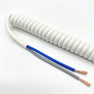 Cable en espiral de 2 núcleos con extremos desforrados de alambre de cobre para cable de alimentación de electrodomésticos - Product Image 1