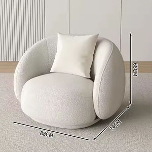 आरामदायक ग्रीन राउंड सोफा उच्च गुणवत्ता के अनुकूल मिडसेंचुरी अपार्टमेंट लिविंग रूम सोफा - Product Image 4