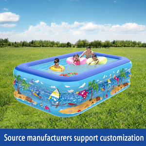 Bể bơi phao PVC bền chắc, di động, dành cho trẻ em vui chơi dưới nước, hoạt động bơi lội cho gia đình và trẻ nhỏ - Product Image 4