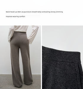 American Casual Sporty 100% Sweatshirt à capuche en tricot de <span class=keywords><strong>laine</strong></span> Lounge Wear Pants Set New Daily Wear Top and Straight Leg Pants Set - Product Image 6