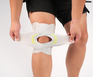 Genouillères de compression réglables <span class=keywords><strong>pour</strong></span> femmes et hommes avec design respirant et antidérapant, genouillères de sport en nylon de haute qualité <span class=keywords><strong>pour</strong></span> la course à pied - Product Image 4