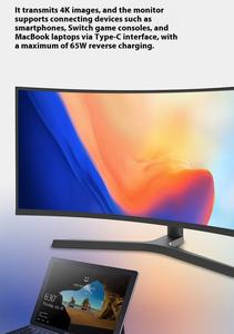 Monitor <span class=keywords><strong>Gaming</strong></span> Curvo BELLGO OEM/ODM de Fábrica de 34 Pulgadas 4K IPS DP 165Hz 1ms Tiempo de Respuesta 120% sRGB Base Elevadora Ultrafina 5000:1 - Product Image 3